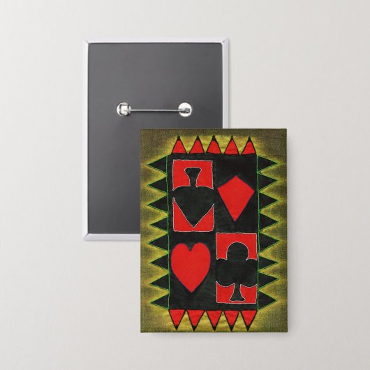 Spielkarte Button (Vorderseite/Rückseite)