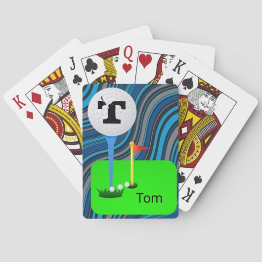 Spielkarte Deck Golfspielen (Rückseite)