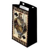 Spielkarte des Königs der Spades durch das Vision  Kleine Geschenktüte (Vorderseite Schrägansicht)