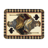 Spielkarte des Königs der Spades durch das Vision  Magnet (Horizontal)