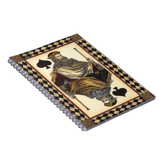 Spielkarte des Königs der Spades durch das Vision Notizblock (Rechte Seite)