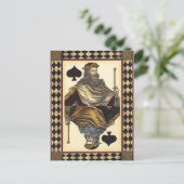 Spielkarte des Königs der Spades durch das Vision Postkarte (Stehend Vorderseite)