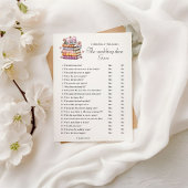 Spielkarte für das Hochzeitschuhbuch Brautparty Einladung