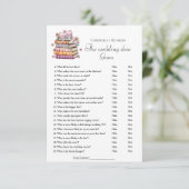 Spielkarte für das Hochzeitschuhbuch Brautparty Einladung (Stehend Vorderseite)