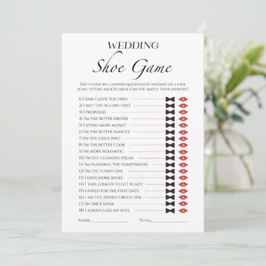 Spielkarte für das Minimalistische Brautparty der Einladung (Stehend Vorderseite)