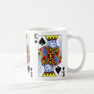 Spielkarte für den König Kaffeetasse