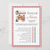 Spielkarte für jeden oder nie Festivals Einladung (Vorderseite)