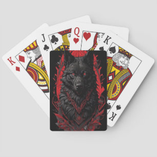 Spielkarte fürchterlich Wolf drucken