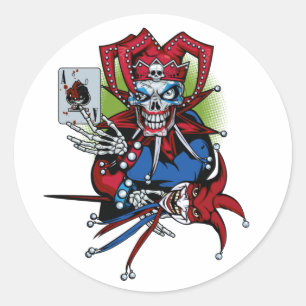 Spielkarte, Joker Runder Aufkleber