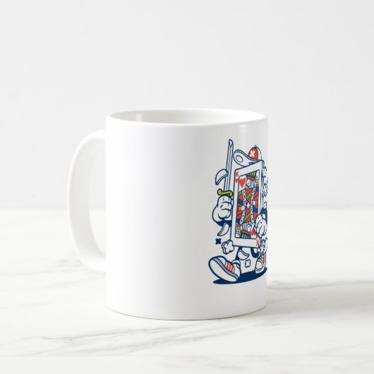 Spielkarte Kaffeetasse (Vorderseite Links)