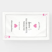 Spielkarte Las Vegas Bachelorette Empfang Banner (Horizontal)