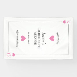 Spielkarte Las Vegas Bachelorette Empfang Banner