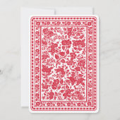 Spielkarte Las Vegas Casino Hochzeit Mit Monogramm Einladung (Rückseite)