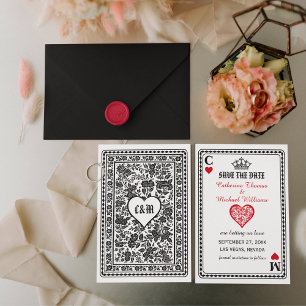 Spielkarte Las Vegas Casino Hochzeitsmonographie Save The Date