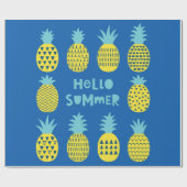 Spielkarte mit Ananas. Geschenkpapier (Flach)