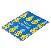 Spielkarte mit Ananas. Notizblock (Linke Seite)