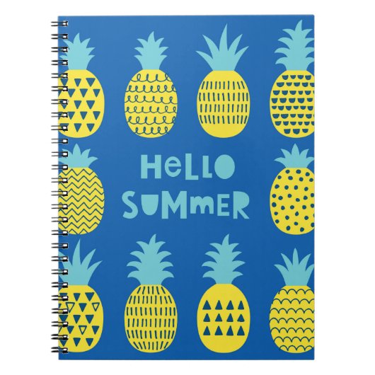 Spielkarte mit Ananas. Notizblock (Vorderseite)