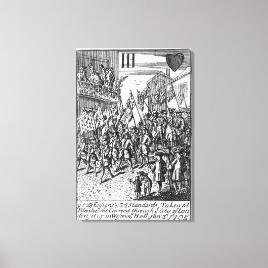 Spielkarte mit den Zeichen Leinwanddruck (Vorderseite)