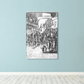 Spielkarte mit den Zeichen Leinwanddruck (Insitu (Holzboden))