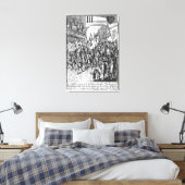 Spielkarte mit den Zeichen Leinwanddruck (Insitu (Schlafzimmer))