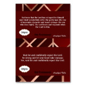 Spielkarte Tischnummer (Rückseite)