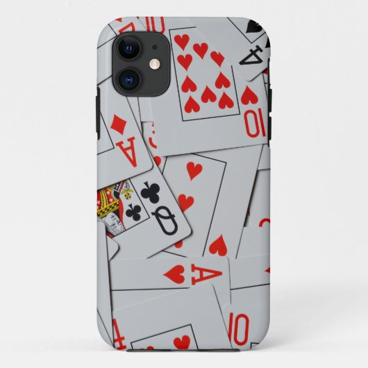 Spielkarten auf dem Deck, Case-Mate iPhone Hülle (Rückseite)