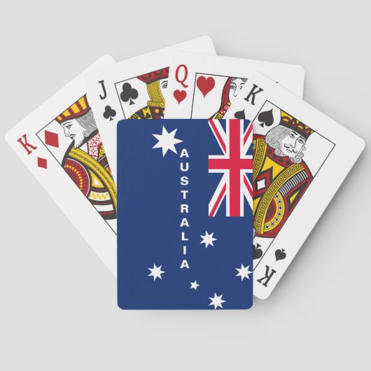 Spielkarten Australien-Flagge (Rückseite)