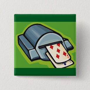 Spielkarten-Automatenhändler Poker und Casino Button