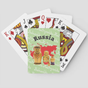 Spielkarten Babuschka Matrjoschka Matryoshka