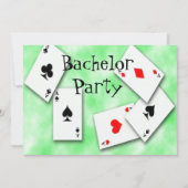 Spielkarten Bachelor Party Einladung (Vorderseite)