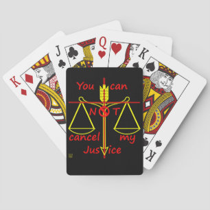 Spielkarten "CANCEL JUSTICE"