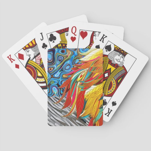 Spielkarten-Deck Abstrakte Farben Spielkarten (Rückseite)