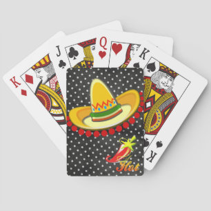 Spielkarten-Deck Black Polk a Dot Hot Peppers Spielkarten