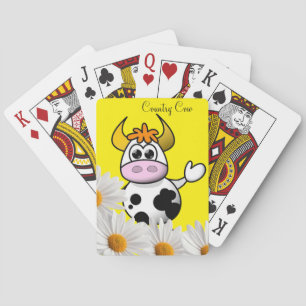Spielkarten-Deck Florale Landkuh Gelb Spielkarten