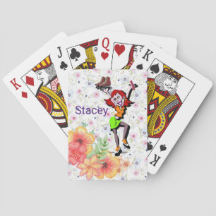 Spielkarten-Deck Florales Schlittschuhlaufen Flora Spielkarten