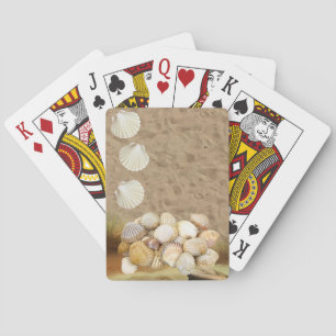Spielkarten Deck Strand Sand Muscheln