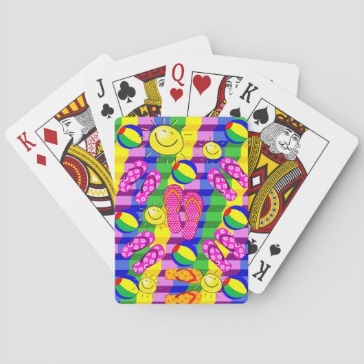 Spielkarten Deck Strandhaus Flip Flops (Rückseite)