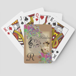 Spielkarten-Deck viktorianische Musik floral Spielkarten