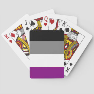 Spielkarten der asexualen Flagge