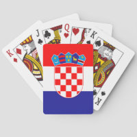 Spielkarten der kroatischen Flagge