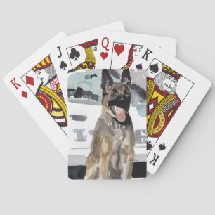 Spielkarten der Polizei K-9