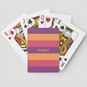 Spielkarten des kundenspezifischen Monogramms des
