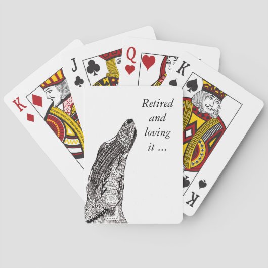 Spielkarten des Windhunds (a111) (Rückseite)