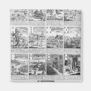 Spielkarten, die "Blasen" Risiken verspotten Magnet