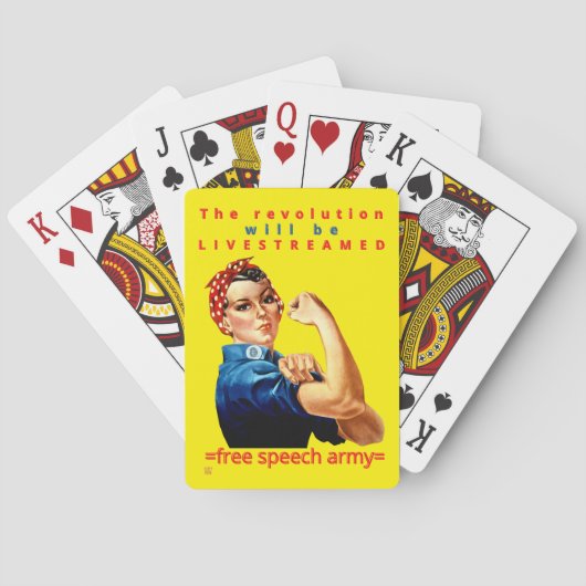 Spielkarten "DIE REVOLUTION..." (Rückseite)