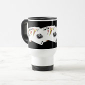 Spielkarten, die Spaßreise-Tasse spielen Reisebecher (Vorderseite Links)