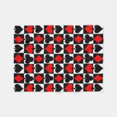 Spielkarten Fleecedecke (Vorderseite (Horizontal))