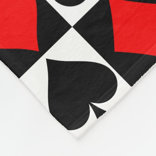 Spielkarten Fleecedecke (Ecke)