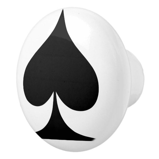 Spielkarten-Form Keramikknauf (Rechts)