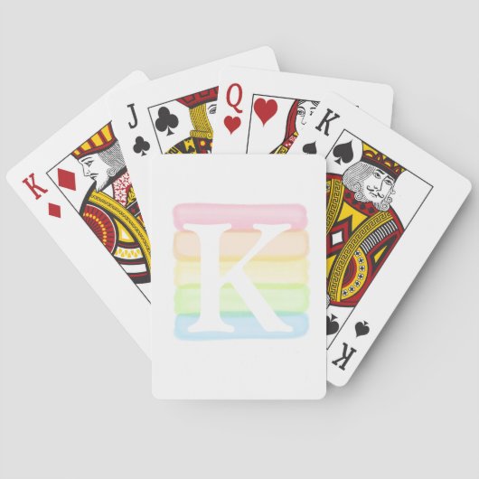 Spielkarten für die Aquarellfarben Monogram (Rückseite)